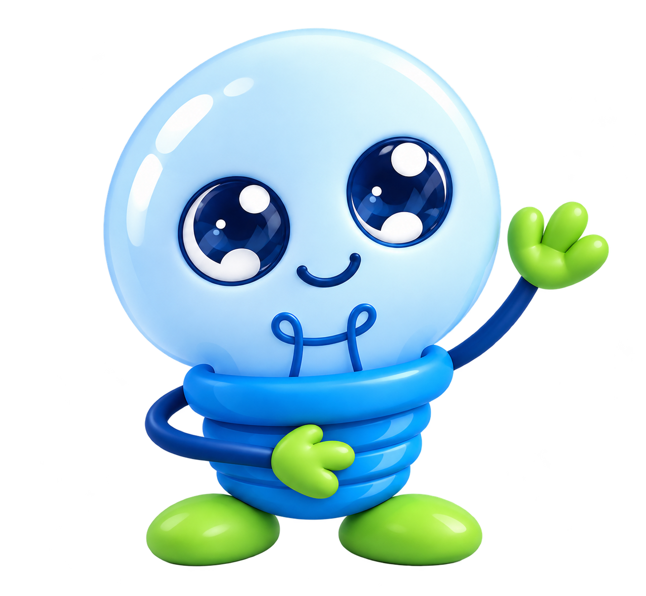 Spark, Arcko’s waving lightbulb mascot